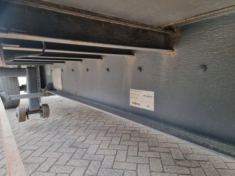 Dropside/ Flatbed trailer Van Hool 13.60 M LONG - 1 M HIGH - SUPER SINGLE TIRES - DRUM BRAKES: picture 16 Dropside/ Flatbed trailer Van Hool 13.60 M LONG - 1 M HIGH - SUPER SINGLE TIRES - DRUM BRAKES: picture 16