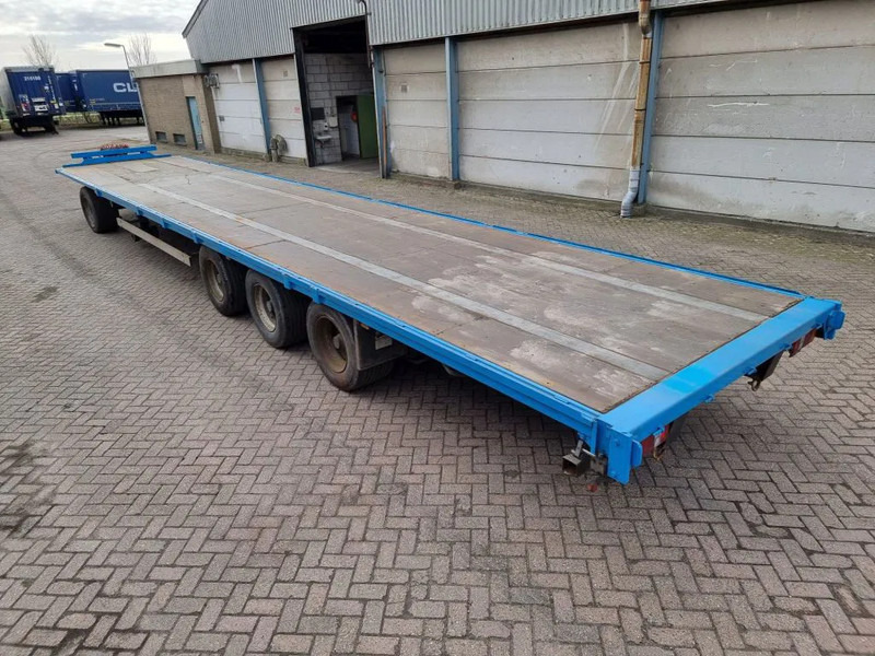 Dropside/ Flatbed trailer Van Hool 13.60 M LONG - 1 M HIGH - SUPER SINGLE TIRES - DRUM BRAKES: picture 6 Dropside/ Flatbed trailer Van Hool 13.60 M LONG - 1 M HIGH - SUPER SINGLE TIRES - DRUM BRAKES: picture 6