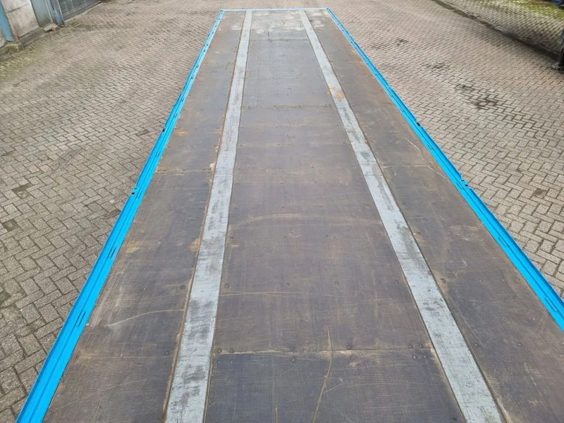 Dropside/ Flatbed trailer Van Hool 13.60 M LONG - 1 M HIGH - SUPER SINGLE TIRES - DRUM BRAKES: picture 7 Dropside/ Flatbed trailer Van Hool 13.60 M LONG - 1 M HIGH - SUPER SINGLE TIRES - DRUM BRAKES: picture 7