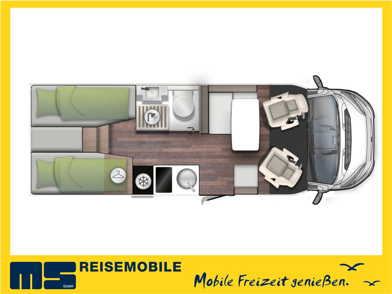 Forster T 699 EB / -2025- / EINZELBETTEN / 140-AUTOMATIK - Semi-integrated motorhome: picture 2 Forster T 699 EB / -2025- / EINZELBETTEN / 140-AUTOMATIK - Semi-integrated motorhome: picture 2