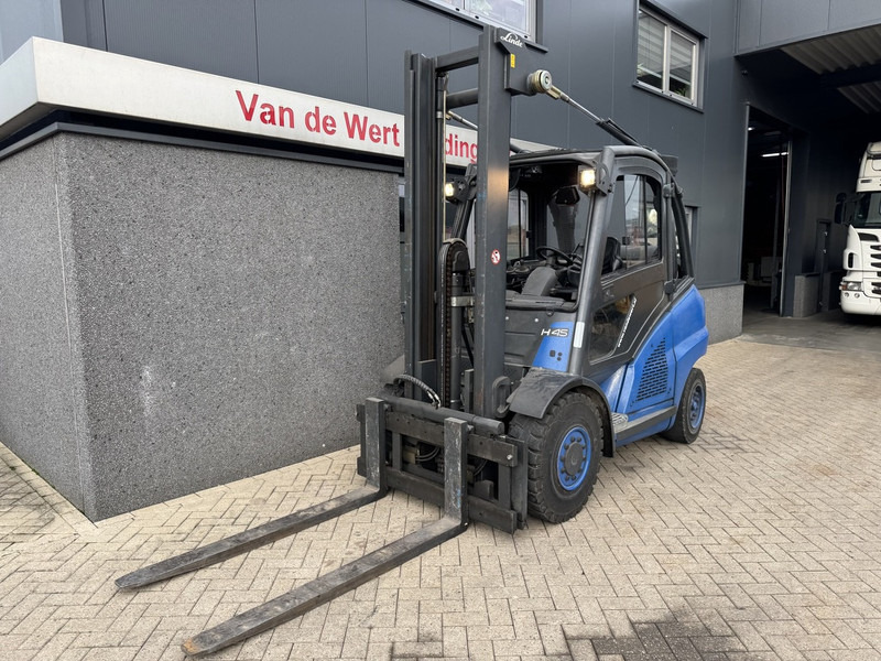 Linde H45T Duplo 400 Freelift / Sideshift / 4e Functie LPG 2005 - LPG forklift: picture 3 Linde H45T Duplo 400 Freelift / Sideshift / 4e Functie LPG 2005 - LPG forklift: picture 3