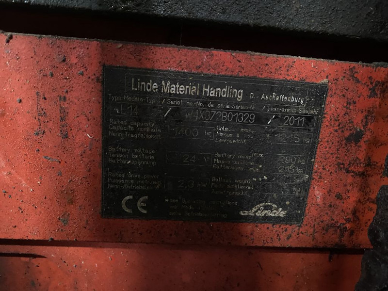 Pallet truck Linde L 14: picture 11