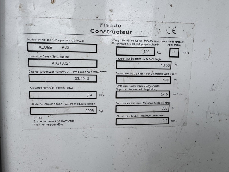 Truck mounted aerial platform Peugeot 2.0HDI 13mtr werkhoogte 2018: picture 15