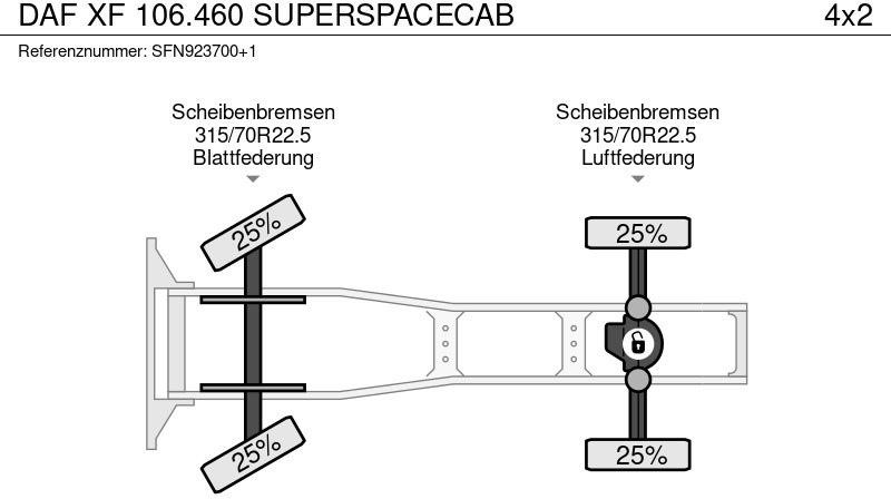 Tractor unit DAF XF 106.460 SUPERSPACECAB: picture 15