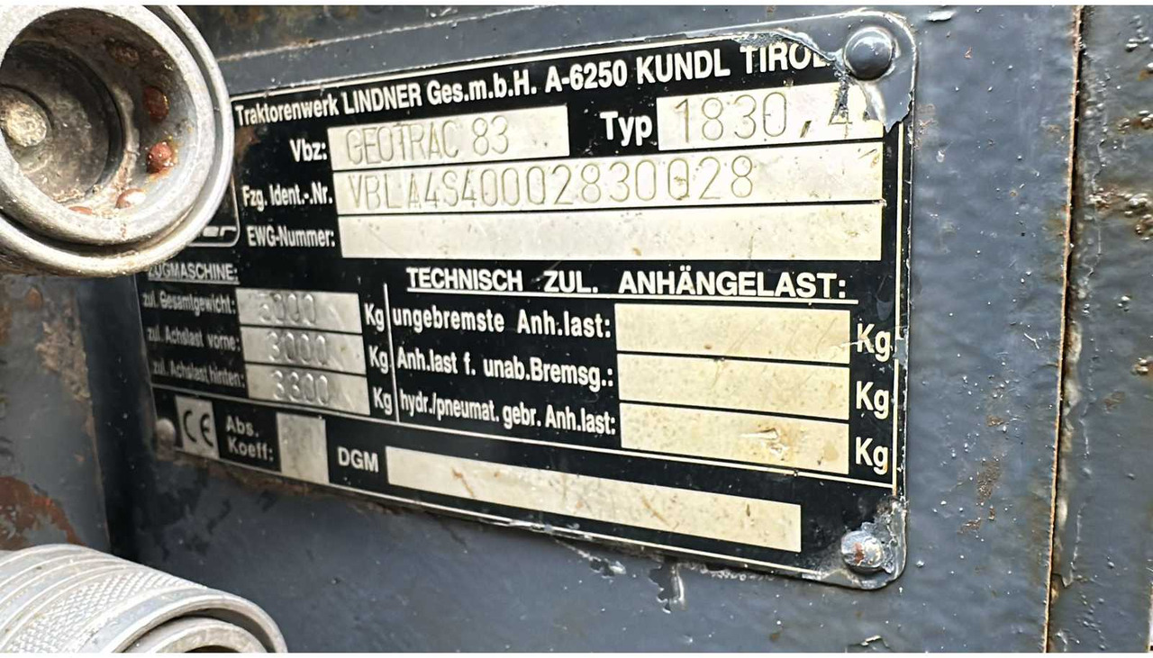 Farm tractor 2004 LINDNER GEOTRAC 83 ALL-WHEEL DRIVE FARM TRACTOR: picture 11