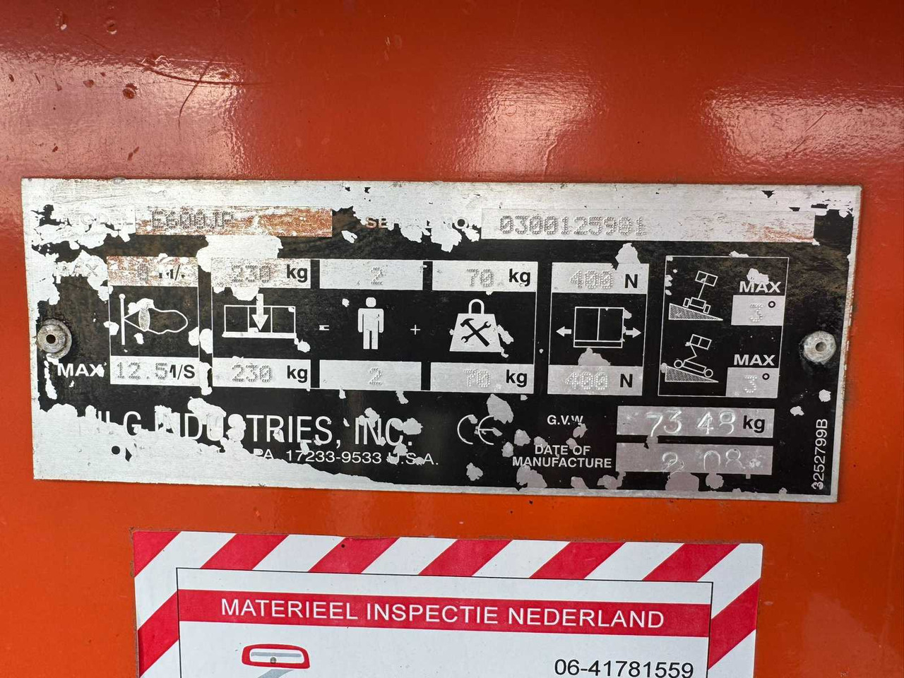 Aerial platform 2008 JLG 600JP AERIAL WORK PLATFORM: picture 24