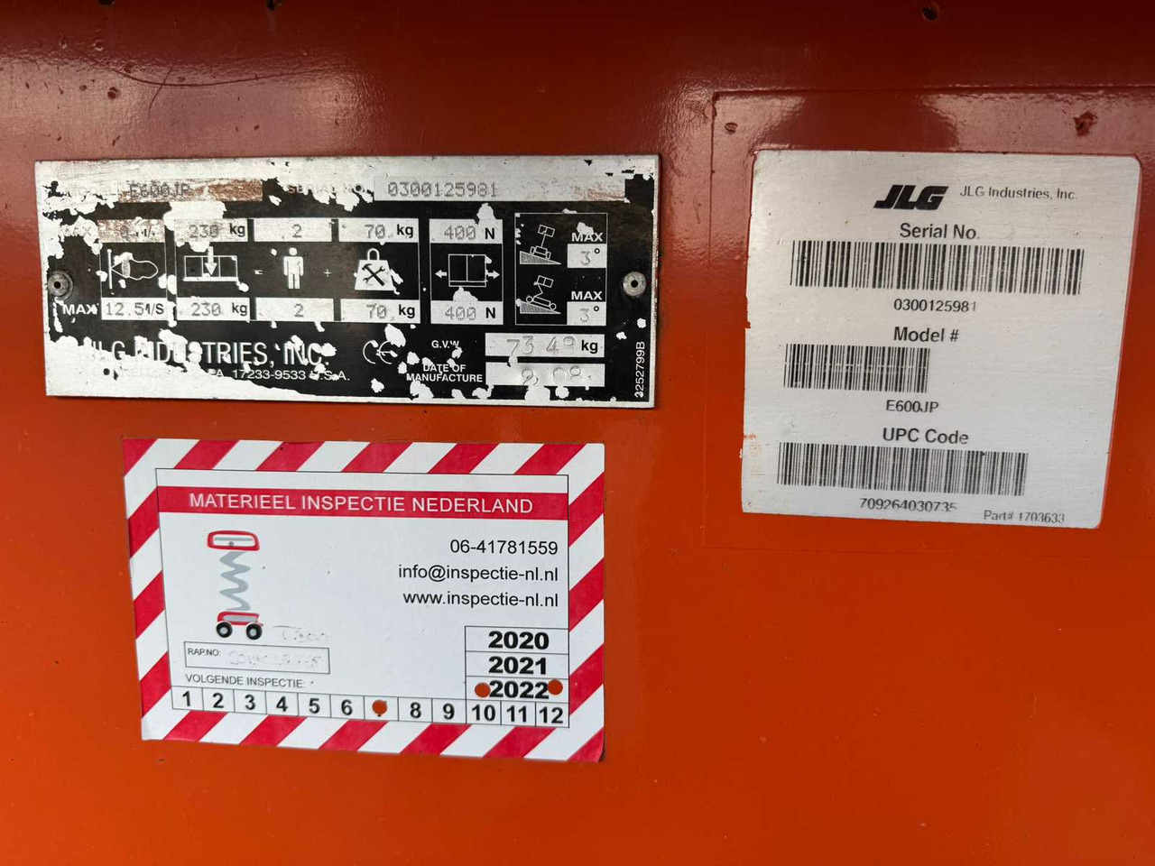 Aerial platform 2008 JLG 600JP AERIAL WORK PLATFORM: picture 14