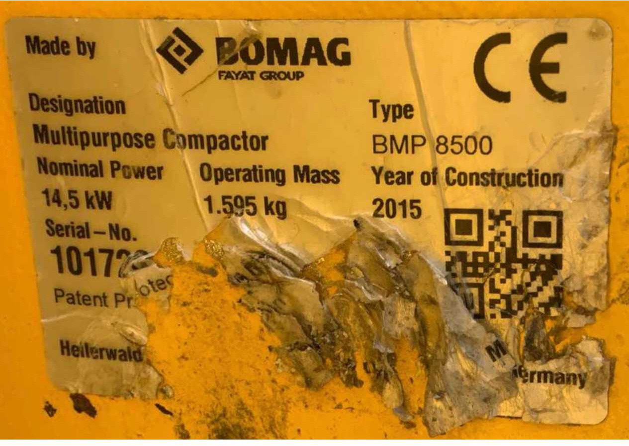 Compactor Bomag BMP 8500: picture 12
