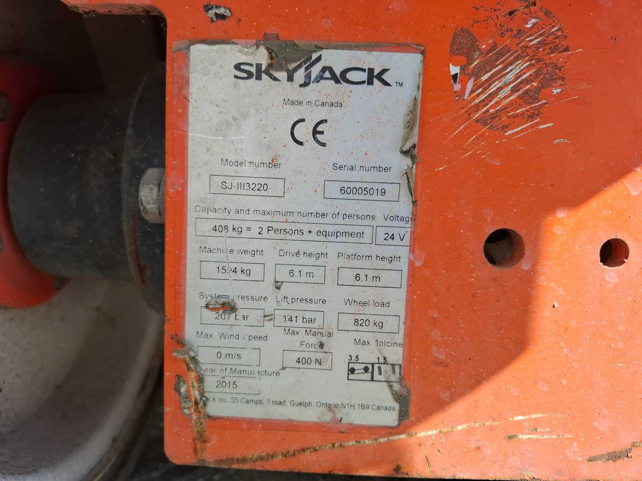 Aerial platform Skyjack SJ 3220: picture 6