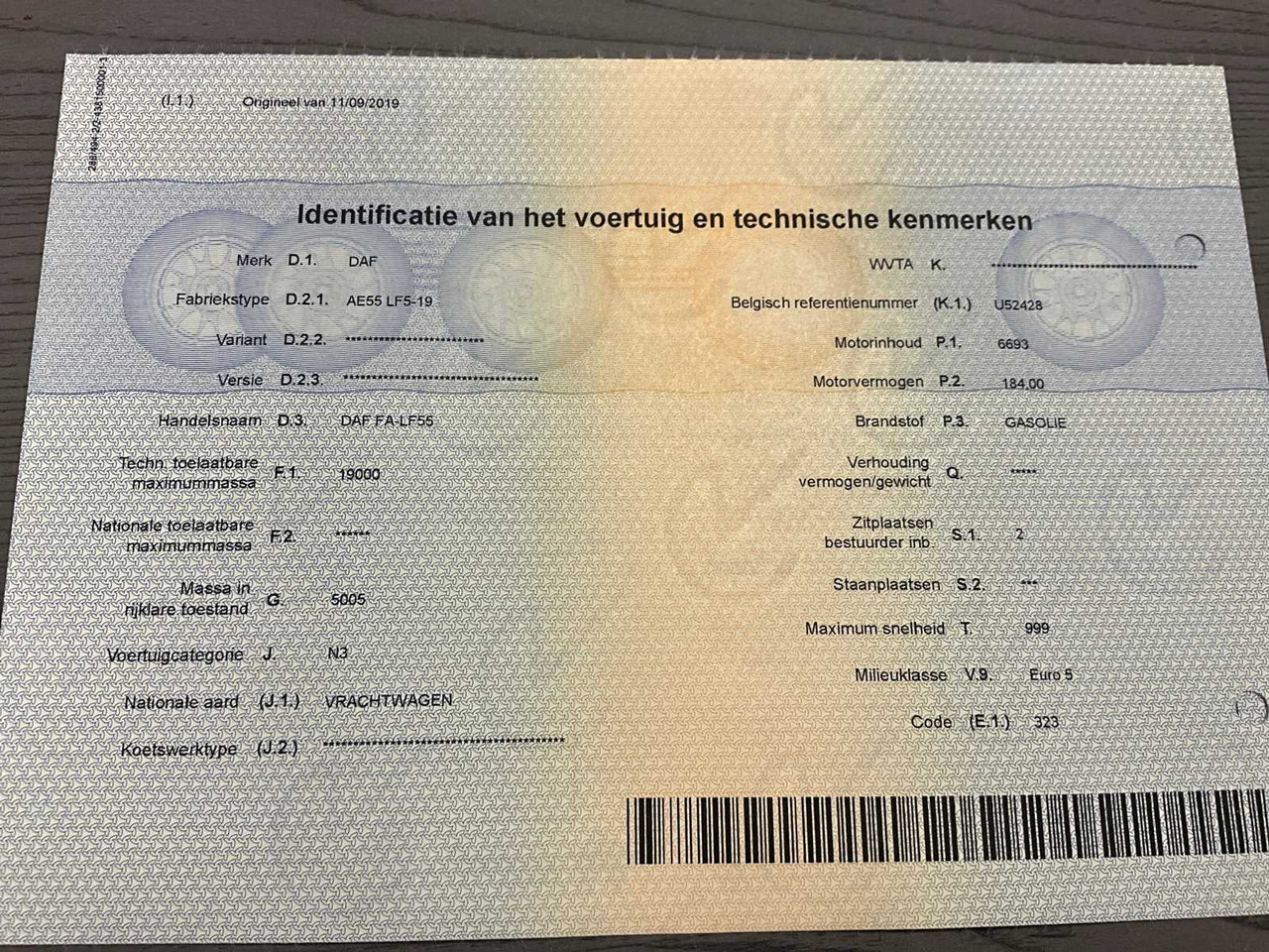 Truck 2010 DAF LF 55.250 - HYDRAULIC TAIL LIFT - 183000KM: picture 48 Truck 2010 DAF LF 55.250 - HYDRAULIC TAIL LIFT - 183000KM: picture 48