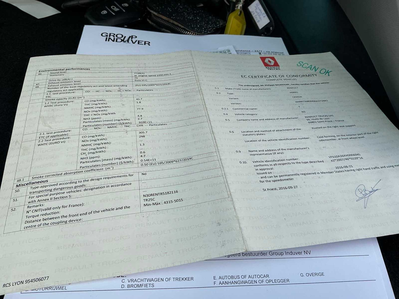 Truck 2017 RENAULT T480 COMFORT THD001 HIGH EDITION TRACTOR RENAULT T480 COMFORT: picture 32 Truck 2017 RENAULT T480 COMFORT THD001 HIGH EDITION TRACTOR RENAULT T480 COMFORT: picture 32