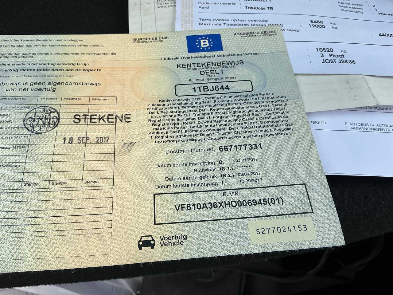 Truck 2017 RENAULT T480 COMFORT THD001 HIGH EDITION TRACTOR RENAULT T480 COMFORT: picture 30 Truck 2017 RENAULT T480 COMFORT THD001 HIGH EDITION TRACTOR RENAULT T480 COMFORT: picture 30