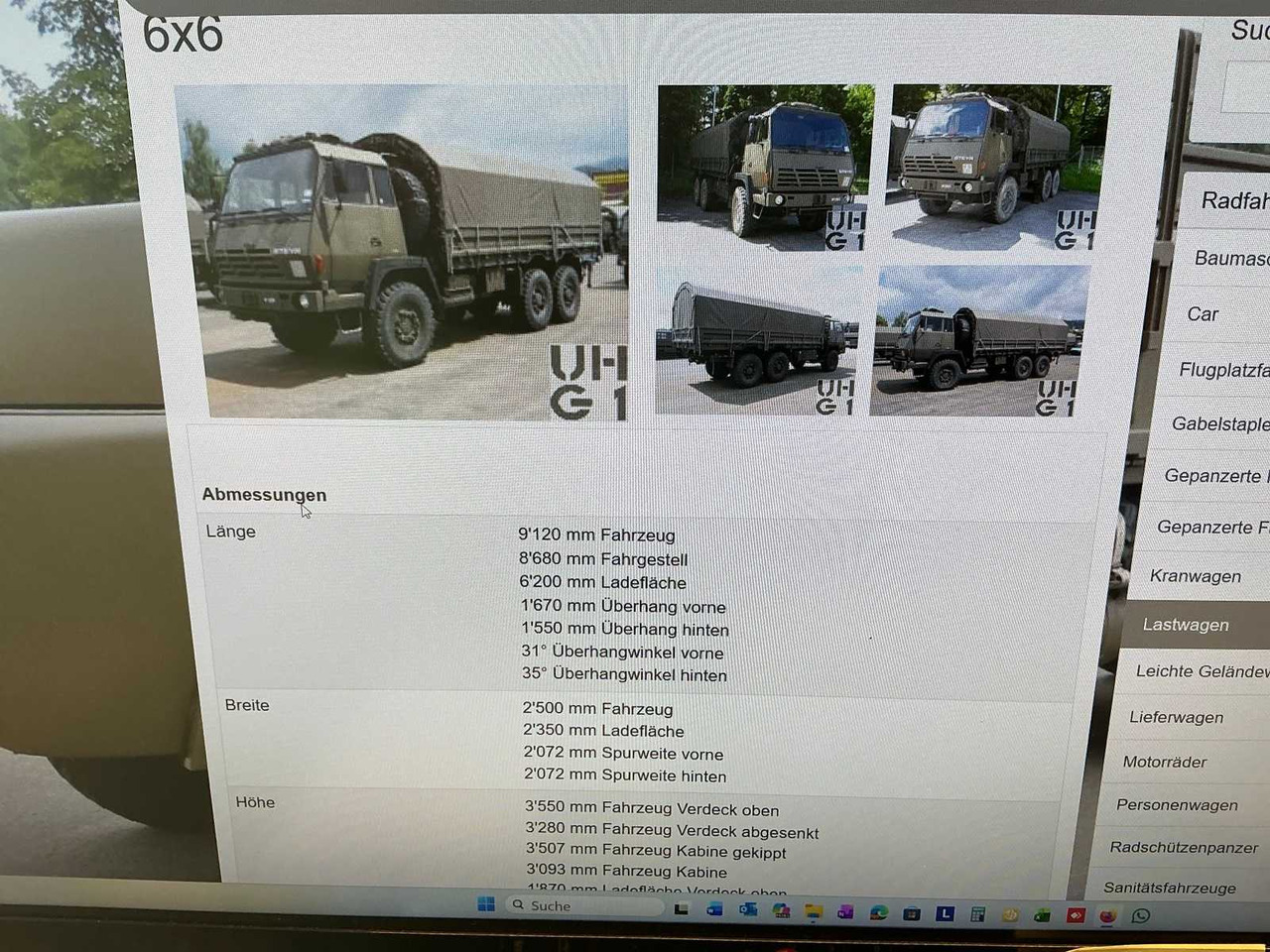 Truck STEYR - 1491.320 / P40 / 6X6M - TRUCK - 1998: picture 17 Truck STEYR - 1491.320 / P40 / 6X6M - TRUCK - 1998: picture 17