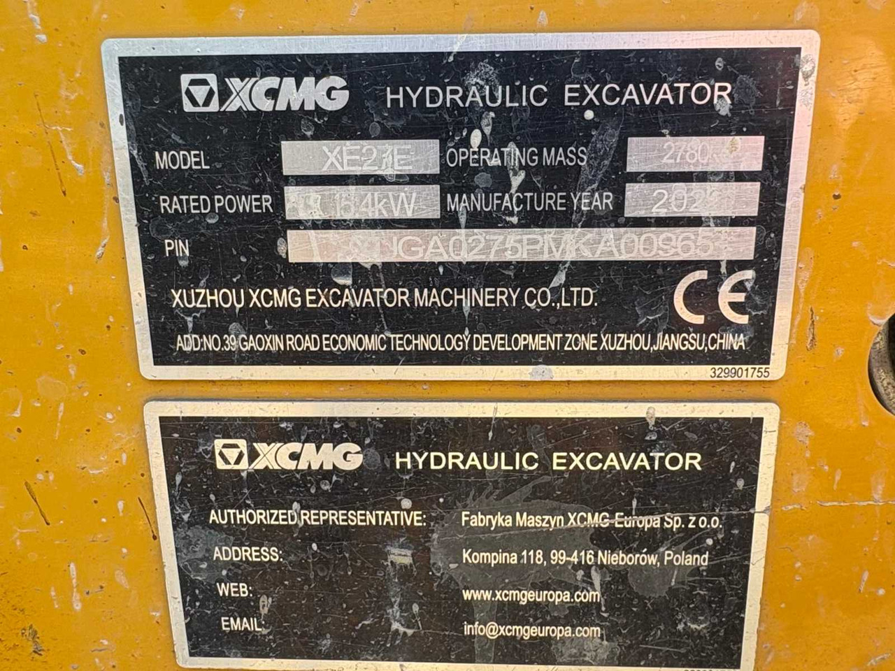 Mini excavator XCMG XE27E: picture 16
