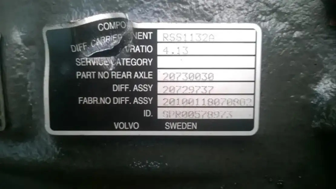 Volvo Differentieel RSS1132A - Rear axle for Truck: picture 2 Volvo Differentieel RSS1132A - Rear axle for Truck: picture 2