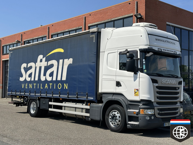 Curtainsider truck Scania R 410 Retarder / 8.1x2.5x2.65 / SLIDE ROOF / night ac / CLEAN TRUCK: picture 12