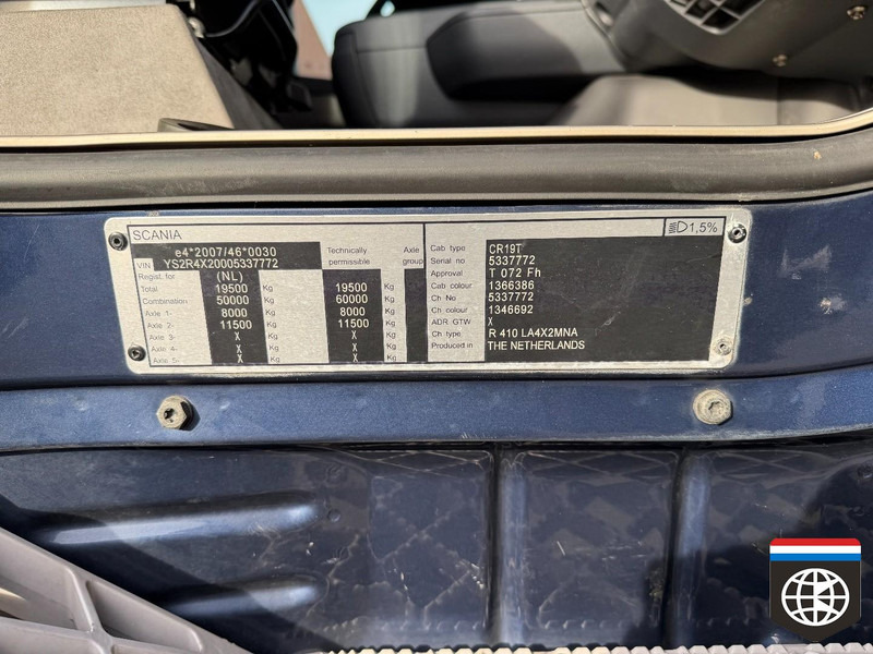 Tractor unit Scania R410 NIGHT A/C / 2X TANK / RETARDER / TUV: 06-26: picture 20 Tractor unit Scania R410 NIGHT A/C / 2X TANK / RETARDER / TUV: 06-26: picture 20