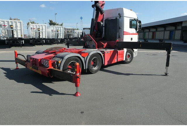 Tractor unit MAN 28.500 TGX 6X2-2 BLS, Kran HMF 5020-K6, Funk,23m: picture 7
