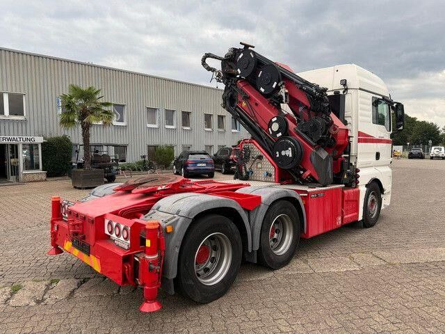 Tractor unit MAN 28.500 TGX 6X2-2 BLS, Kran HMF 5020-K6, Funk,23m: picture 6