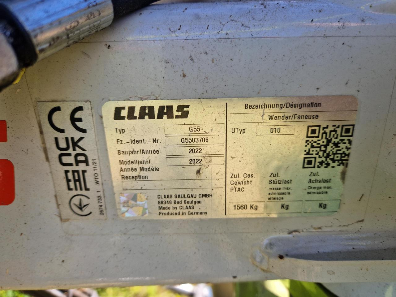 CLAAS Volto 1100 - Tedder/ Rake: picture 2 CLAAS Volto 1100 - Tedder/ Rake: picture 2