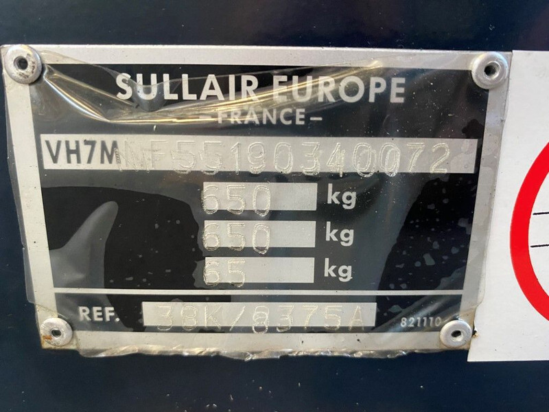Air compressor Kubota D1105 Sullair 15.5 kW 7 bar diesel schroefcompressor: picture 8