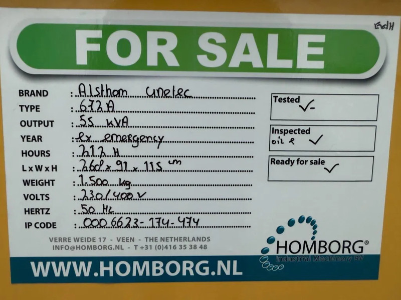 Generator set VM Alsthom Unelec 55 kVA Silent generatorset: picture 16