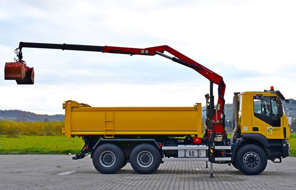Tipper, Crane truck Iveco TRAKKER 360 * Kipper 4,90m* KRAN/FUNK*6x4: picture 6