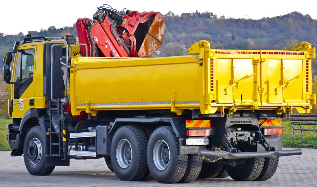 Tipper, Crane truck Iveco TRAKKER 360 * Kipper 4,90m* KRAN/FUNK*6x4: picture 7