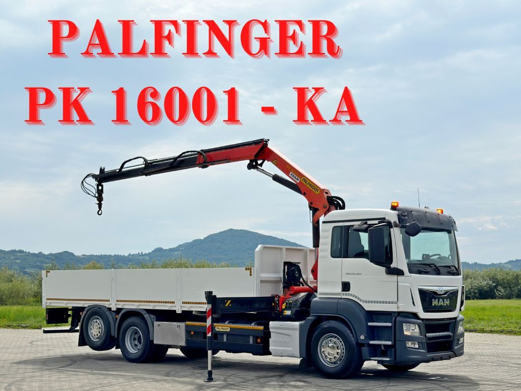MAN TGS 26.320*PRITSCHE 7,20 / PK 16001-KA + FUNK - Crane truck: picture 1 MAN TGS 26.320*PRITSCHE 7,20 / PK 16001-KA + FUNK - Crane truck: picture 1