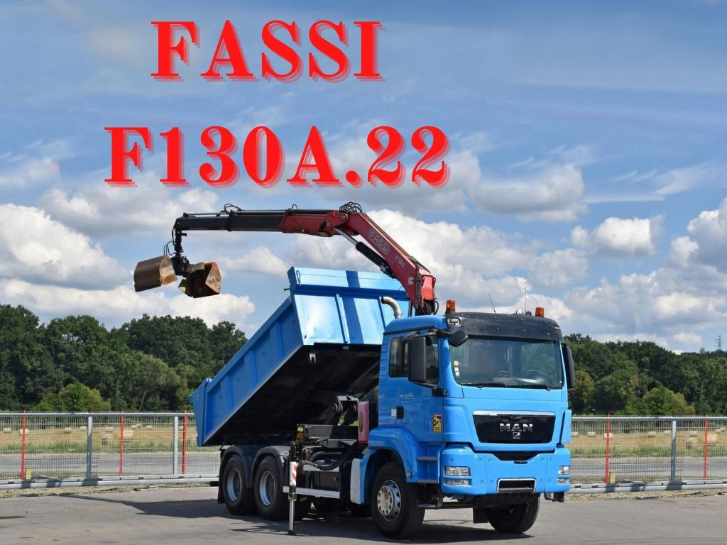 MAN TGS 26.400 Kipper 4,60m*PK F130A.22 + FUNK/6x4 MAN TGS 26.400 Kipper 4,60m*FASS F130A.22 + FUNK/6x4 - Crane truck, Tipper: picture 1 MAN TGS 26.400 Kipper 4,60m*PK F130A.22 + FUNK/6x4 MAN TGS 26.400 Kipper 4,60m*FASS F130A.22 + FUNK/6x4 - Crane truck, Tipper: picture 1