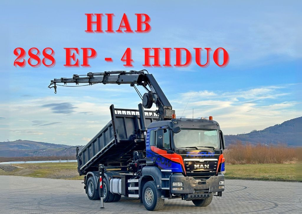 MAN TGS 33.480 * HIAB 288 EP - 4 HIDUO/ FUNK * 6x4 MAN TGS 33.480 * HIAB 288 EP - 4 HIDUO/ FUNK * 6x4 - Crane truck, Tipper: picture 1 MAN TGS 33.480 * HIAB 288 EP - 4 HIDUO/ FUNK * 6x4 MAN TGS 33.480 * HIAB 288 EP - 4 HIDUO/ FUNK * 6x4 - Crane truck, Tipper: picture 1