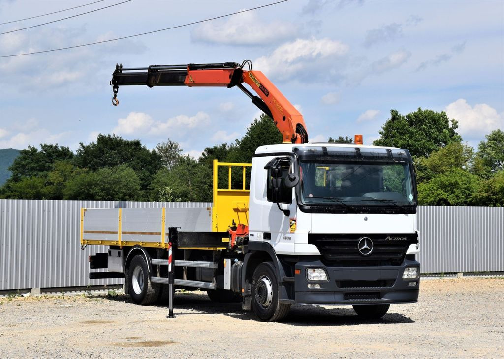 Mercedes-Benz ACTROS 1832 PRITSCHE 6,70m * PK 15500*TOPZUSTAND Mercedes-Benz ACTROS 1832 PRITSCHE 6,70m * PK 15500*TOPZUSTAND - Crane truck: picture 1 Mercedes-Benz ACTROS 1832 PRITSCHE 6,70m * PK 15500*TOPZUSTAND Mercedes-Benz ACTROS 1832 PRITSCHE 6,70m * PK 15500*TOPZUSTAND - Crane truck: picture 1