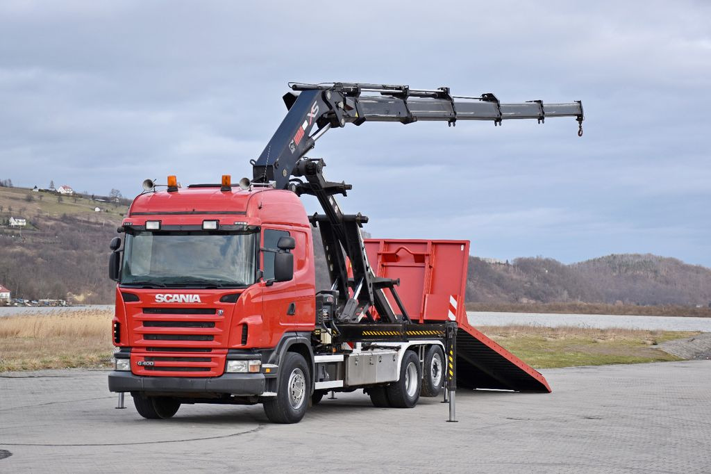 Scania G 400 * Abschleppwagen 6,40m* KRAN + FUNK * TOP Scania G 400 * Abschleppwagen 6,40m* KRAN + FUNK * TOP - Hook lift truck, Crane truck: picture 2 Scania G 400 * Abschleppwagen 6,40m* KRAN + FUNK * TOP Scania G 400 * Abschleppwagen 6,40m* KRAN + FUNK * TOP - Hook lift truck, Crane truck: picture 2