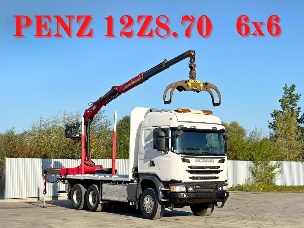 Scania G490* HOLZTRANSPORTER * PENZ 12Z8.70* 6x6 - Timber truck: picture 1 Scania G490* HOLZTRANSPORTER * PENZ 12Z8.70* 6x6 - Timber truck: picture 1