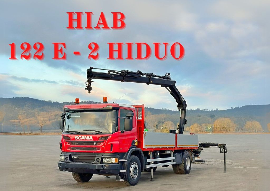 Scania P 280 * HIAB 122 E - 2 HIDUO + FUNK* TOPZUSTAND Scania P 280 * HIAB 122 E - 2 HIDUO + FUNK* TOPZUSTAND - Crane truck, Dropside/ Flatbed truck: picture 1 Scania P 280 * HIAB 122 E - 2 HIDUO + FUNK* TOPZUSTAND Scania P 280 * HIAB 122 E - 2 HIDUO + FUNK* TOPZUSTAND - Crane truck, Dropside/ Flatbed truck: picture 1