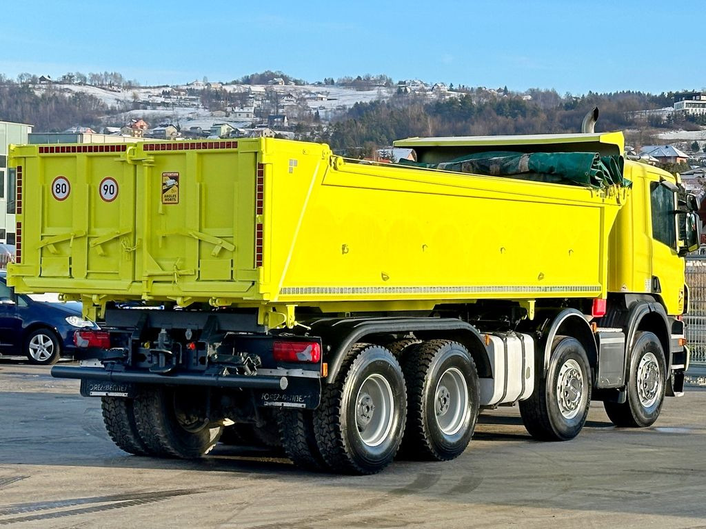 Tipper, Crane truck Scania P 400 Kipper 5,90 m + BORDMATIC * 8x4 * TOP !: picture 7
