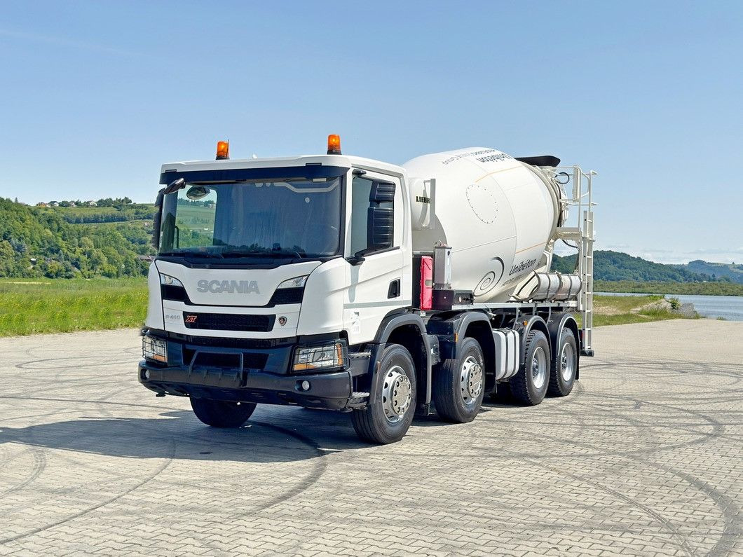 Scania P 410 XT * Betonmischer * 8x4 * TOPZUSTAND - Concrete mixer truck: picture 2 Scania P 410 XT * Betonmischer * 8x4 * TOPZUSTAND - Concrete mixer truck: picture 2
