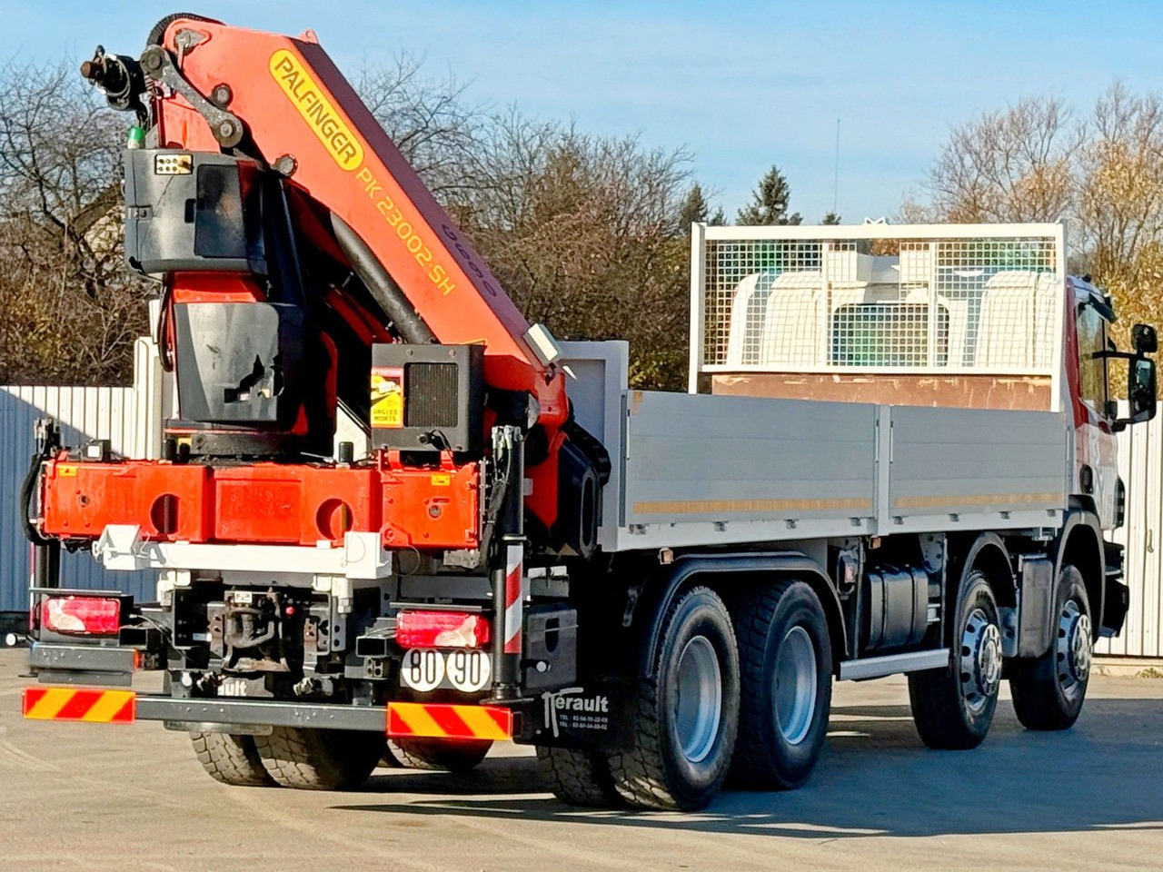 Crane truck Scania P 450* PRITSCHE 6,90m * PK 23002- SH C FUNK *8x4: picture 7