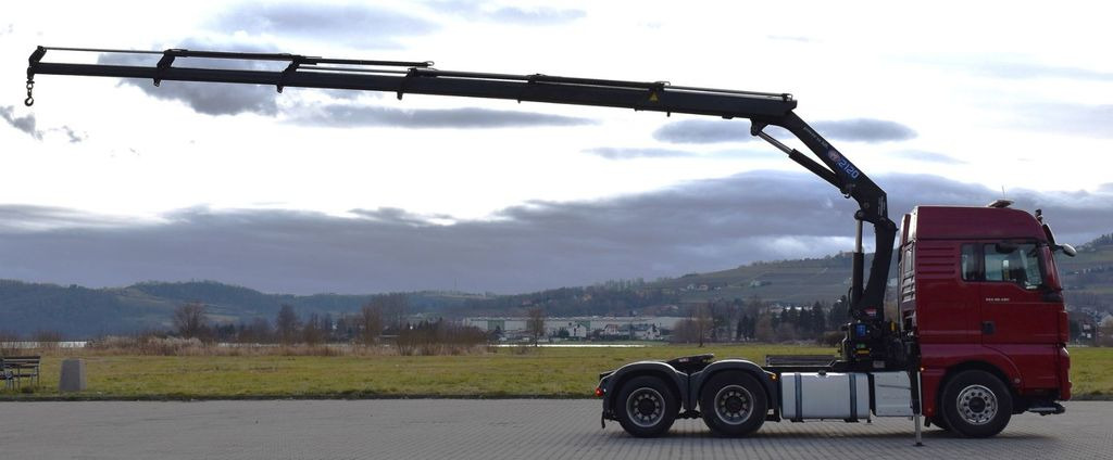 MAN TGX 28.480 Sattelzugmaschine + HMF 2120 K5/FUNK MAN TGX 28.480 Sattelzugmaschine + HMF 2120 K5/FUNK - Tractor unit: picture 5 MAN TGX 28.480 Sattelzugmaschine + HMF 2120 K5/FUNK MAN TGX 28.480 Sattelzugmaschine + HMF 2120 K5/FUNK - Tractor unit: picture 5