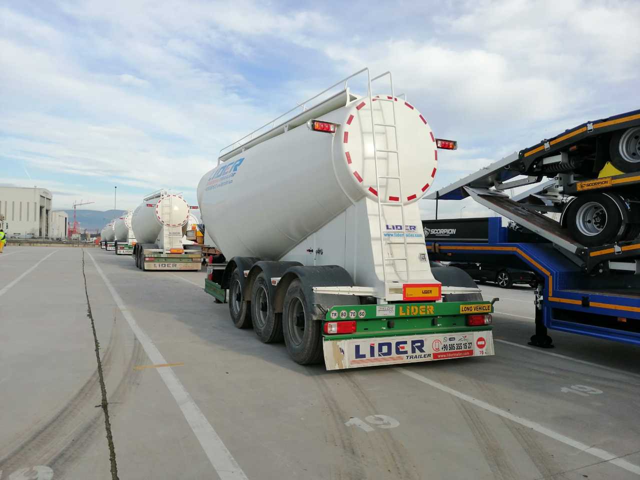 Tank semi-trailer for transportation of cement LIDER 2024 MODEL NEW CEMENT TANKER: picture 17