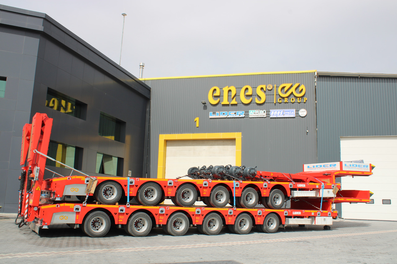 Low loader semi-trailer LIDER 2025 model 150 Tons capacity Lowbed semi trailer: picture 10