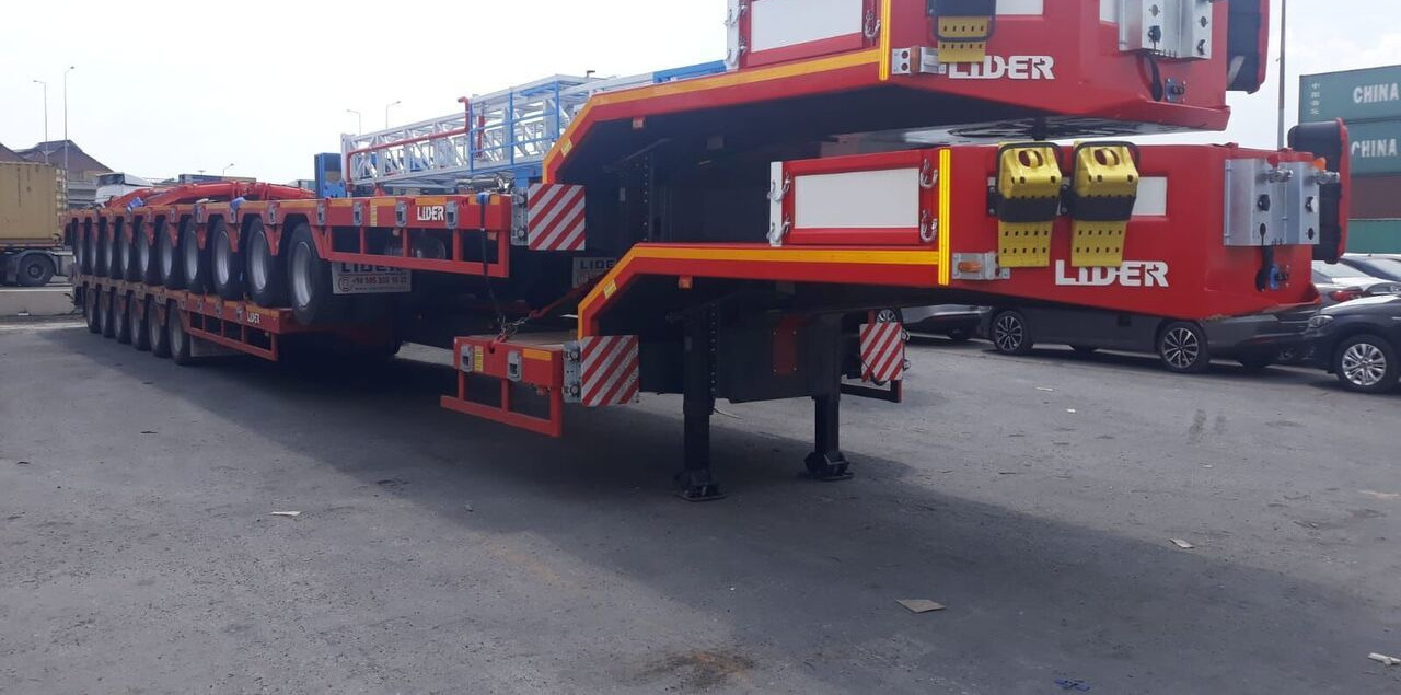 Low loader semi-trailer LIDER 2025 model 150 Tons capacity Lowbed semi trailer: picture 20