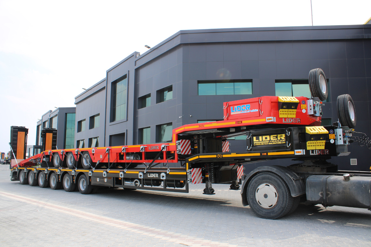 Low loader semi-trailer LIDER 2025 model 150 Tons capacity Lowbed semi trailer: picture 21
