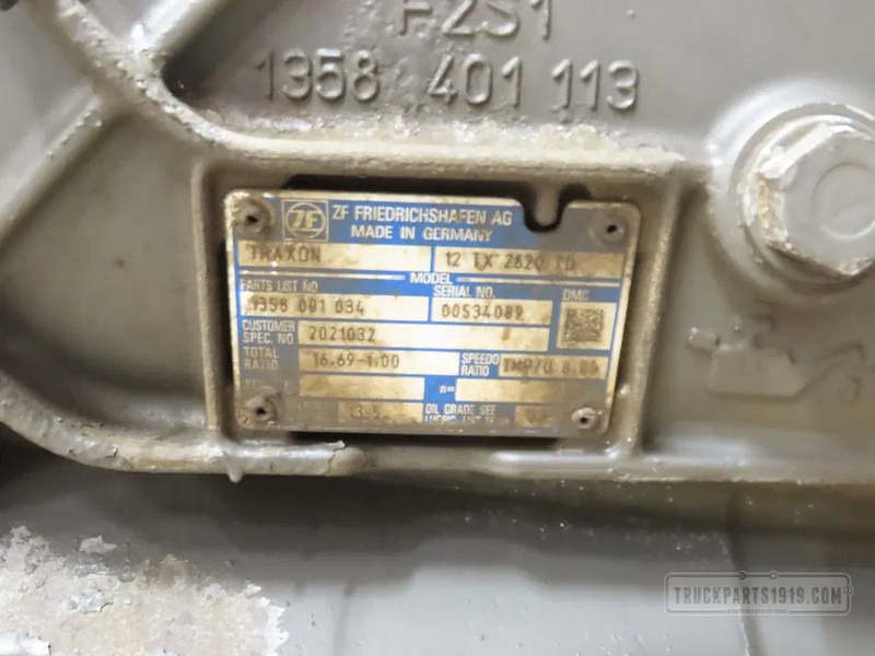 DAF 2189392 Versnellingsbak 12TX2620 TD - Gearbox for Truck: picture 3 DAF 2189392 Versnellingsbak 12TX2620 TD - Gearbox for Truck: picture 3