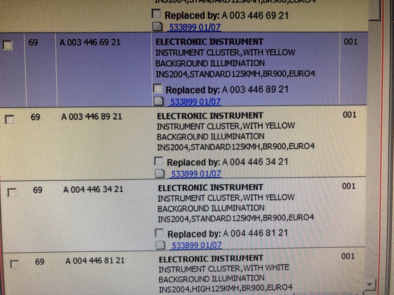 ELECTRONIC INSTRUMENT ATEGO EURO 4 - Tachograph for Truck: picture 4 ELECTRONIC INSTRUMENT ATEGO EURO 4 - Tachograph for Truck: picture 4