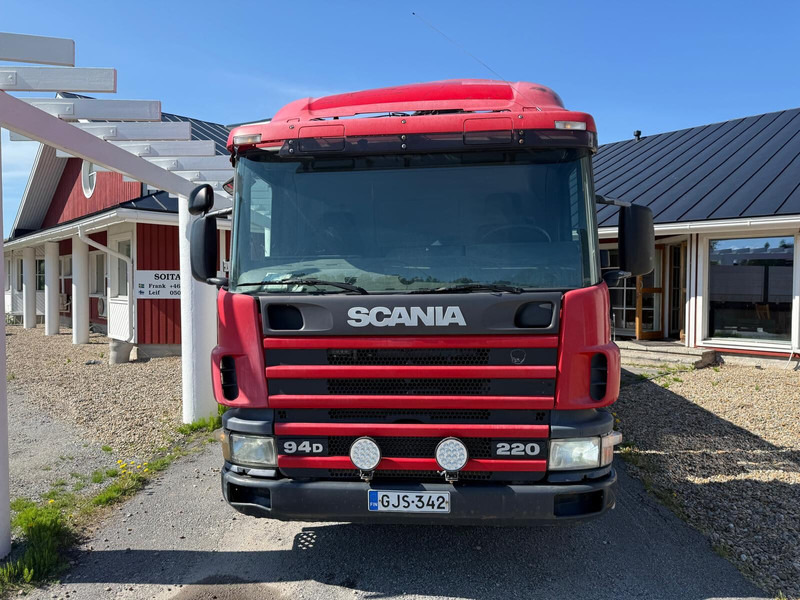 Scania P94D - Dropside/ Flatbed truck, Crane truck: picture 2 Scania P94D - Dropside/ Flatbed truck, Crane truck: picture 2