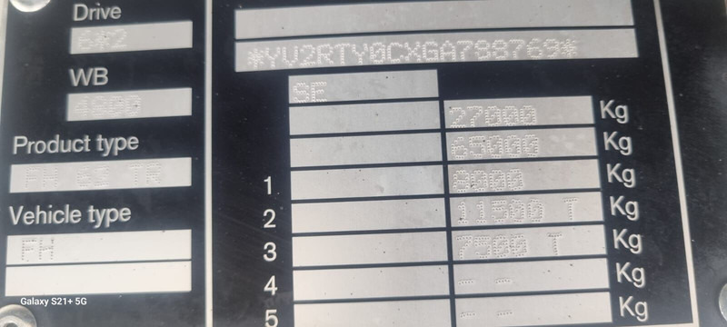 Cab chassis truck Volvo FH460 Globe 2016: picture 15 Cab chassis truck Volvo FH460 Globe 2016: picture 15