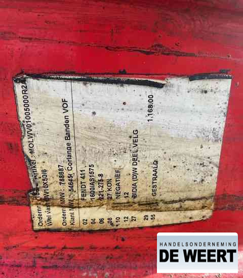 Fendt velgen 50" - Wheels and tires for Agricultural machinery: picture 5 Fendt velgen 50" - Wheels and tires for Agricultural machinery: picture 5