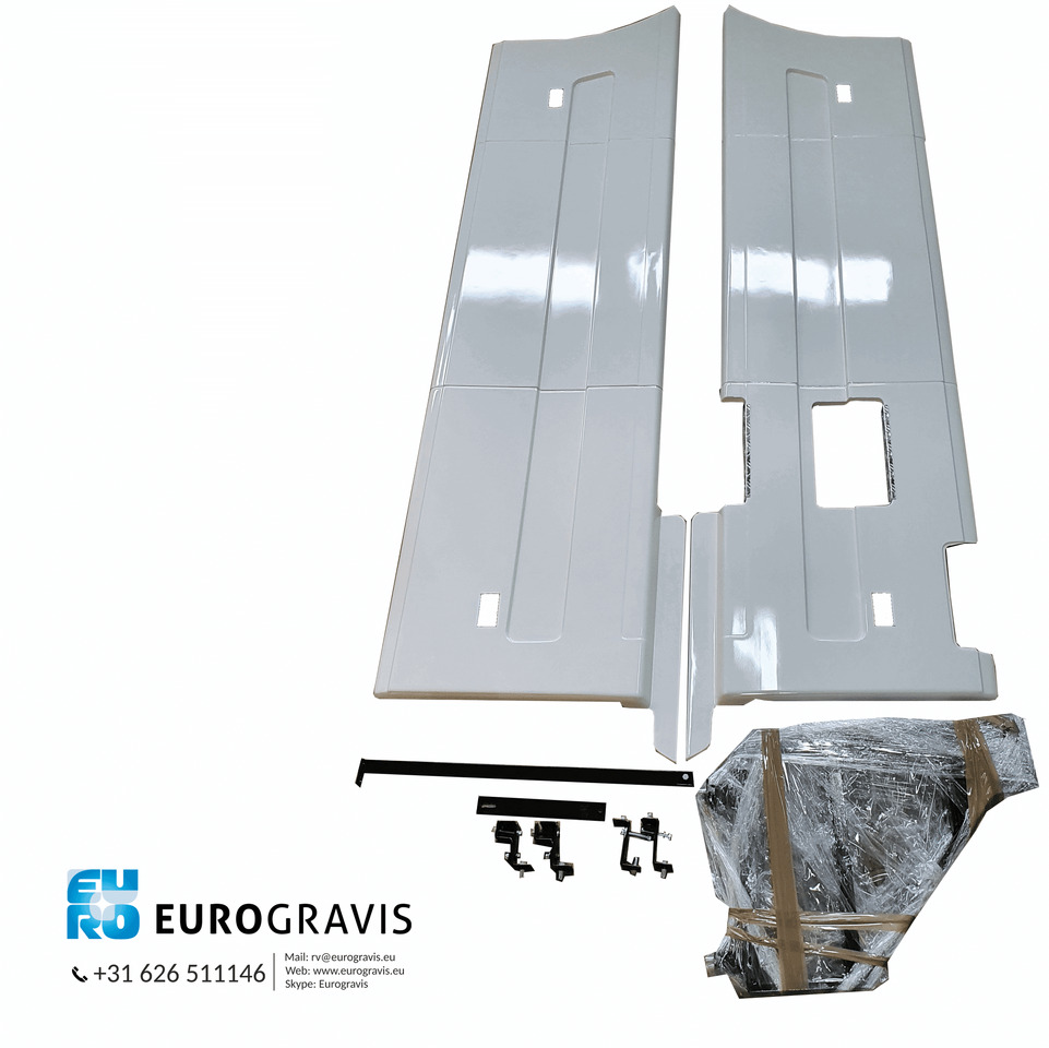 000076 VOLVO FH 13 EURO 5 ZIJSKIRT SET WB3700 KLEUR 1110-1 OPSTAP 50CM - Aerodynamics/ Spoiler for Truck: picture 1 000076 VOLVO FH 13 EURO 5 ZIJSKIRT SET WB3700 KLEUR 1110-1 OPSTAP 50CM - Aerodynamics/ Spoiler for Truck: picture 1