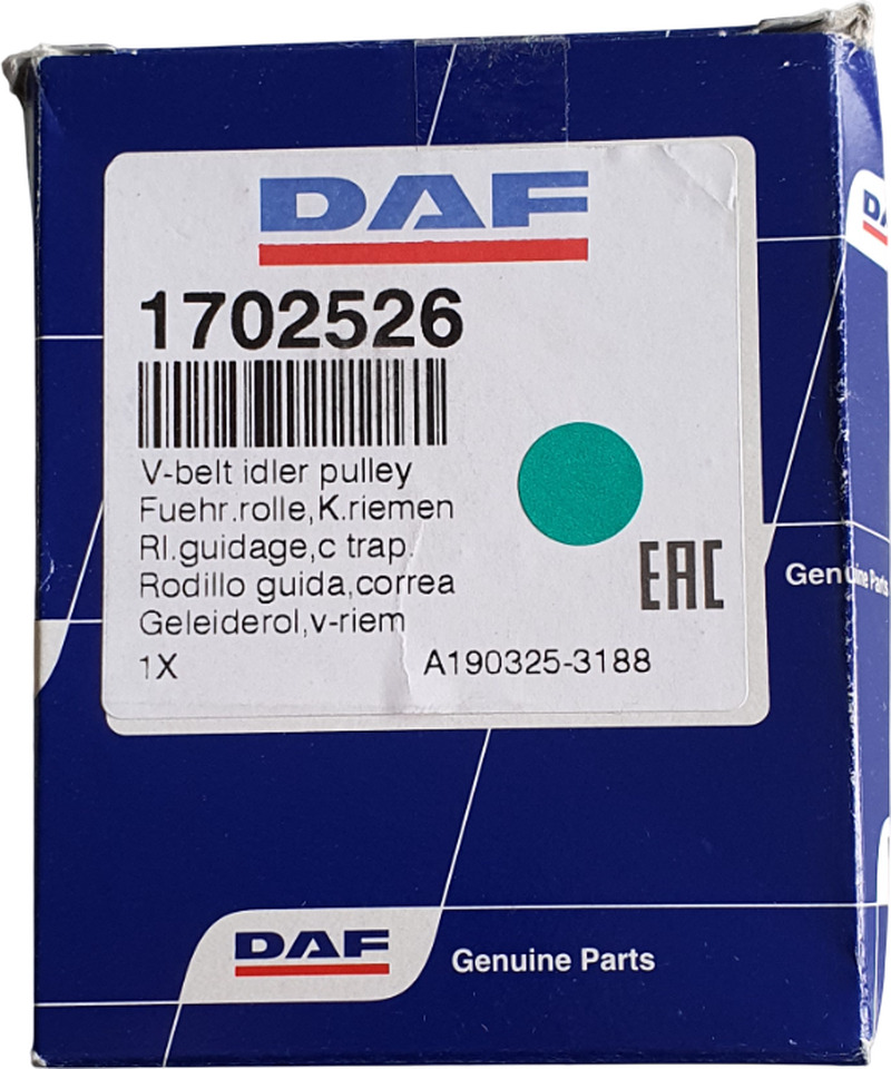 DAF SPANROL MET POLY-V RIEMSET 8-RIB (8PK) | 1706837 - Belt tensioner for Truck: picture 3 DAF SPANROL MET POLY-V RIEMSET 8-RIB (8PK) | 1706837 - Belt tensioner for Truck: picture 3